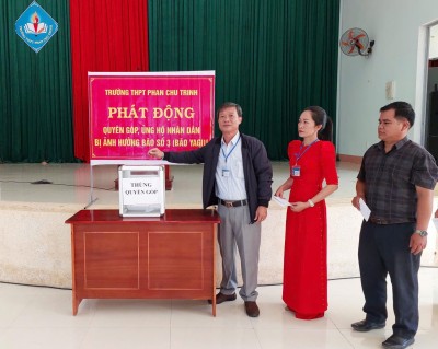 Trường THPT Phan Chu Trinh phát động ủng hộ đồng bào các tỉnh phía Bắc bị thiệt hại do bão số 3 gây...