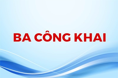 Công khai minh bạch năm học 2023 - 2024